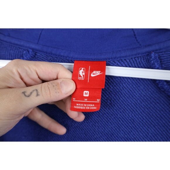 Nike Womens Medium Detroit Pistons Basketball French Terry Modern Cape Hoodie - Picture 12 of 16